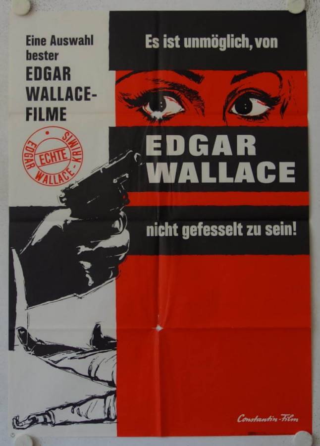 Eine Auswahl bester Edgar Wallace Filme originales deutsches Filmplakat